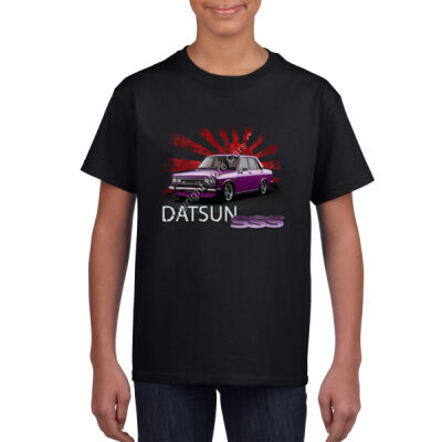 Datsun 1600 - Rising Sun - Purple - Youth Crew Neck Tee (Same Day) Thumbnail
