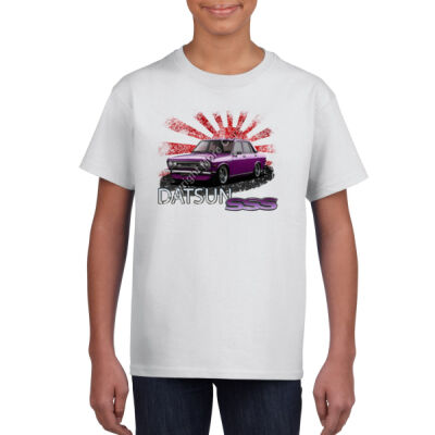 Datsun 1600 - Rising Sun - Purple - Gildan Youth Unisex T Shirt Thumbnail