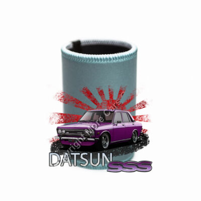 Datsun 1600 - Rising Sun - Purple - Stubby Coolers with Base Thumbnail