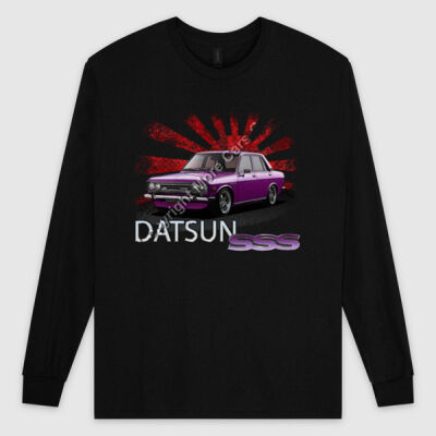 Datsun 1600 - Rising Sun - Purple - Ultra Cotton Mens Longsleeve Tee Thumbnail