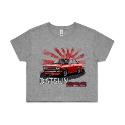 Datsun 1600 - Rising Sun - Red - AS Colour CROP TEE - 4062 Thumbnail