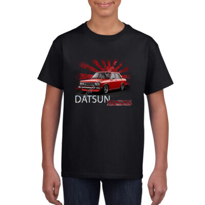 Datsun 1600 - Rising Sun - Red - Youth Crew Neck Tee (Same Day) Thumbnail