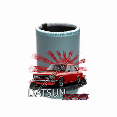 Datsun 1600 - Rising Sun - Red - Stubby Coolers with Base Thumbnail