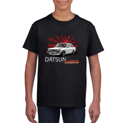 Datsun 1600 - Rising Sun - White - Youth Crew Neck Tee (Same Day) Thumbnail