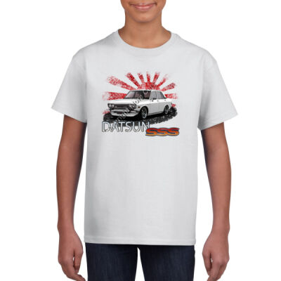 Datsun 1600 - Rising Sun - White - Gildan Youth Unisex T Shirt Thumbnail