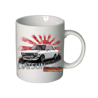Datsun 1600 - Rising Sun - White - Boutique Ceramic Mug Thumbnail