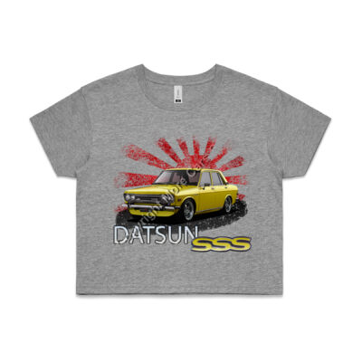 Datsun 1600 - Rising Sun - Yellow - AS Colour CROP TEE - 4062 Thumbnail