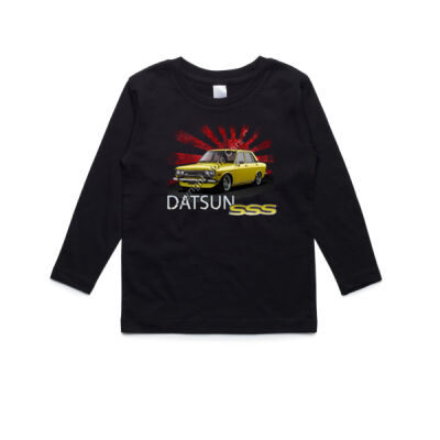Datsun 1600 - Rising Sun - Yellow - AS Colour Kids Longsleeve Tee Thumbnail