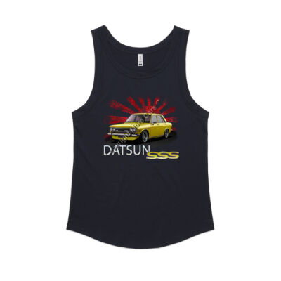Datsun 1600 - Rising Sun - Yellow - Women's Sunday Singlet Thumbnail