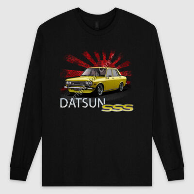 Datsun 1600 - Rising Sun - Yellow - Ultra Cotton Mens Longsleeve Tee Thumbnail