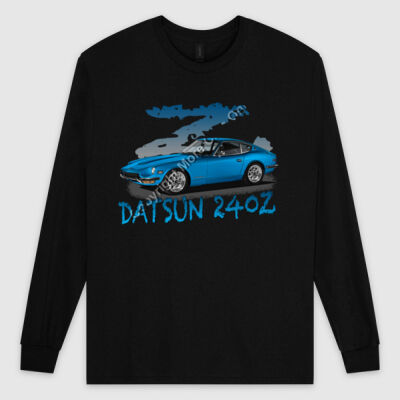 Datsun 240 Z - Z Car - Blue Metallic - Ultra Cotton Mens Longsleeve Tee Thumbnail