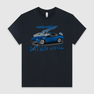 Datsun 240 Z - Z Car - Blue - HeavyCotton™ Tee Thumbnail