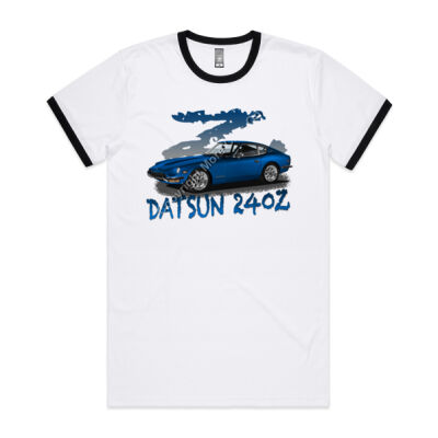Datsun 240 Z - Z Car - Blue - Mens Ringer Tee Thumbnail