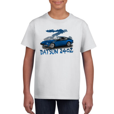 Datsun 240 Z - Z Car - Blue - Gildan Youth Unisex T Shirt Thumbnail