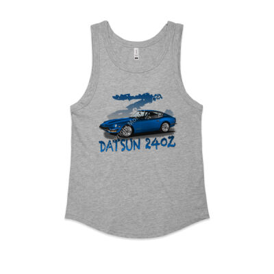 Datsun 240 Z - Z Car - Blue - Women's Sunday Singlet Thumbnail