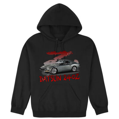 Datsun 240 Z - Z Car - Charcoal - Hooded Sweatshirt Thumbnail