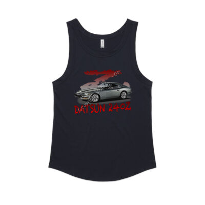Datsun 240 Z - Z Car - Charcoal - Women's Sunday Singlet Thumbnail