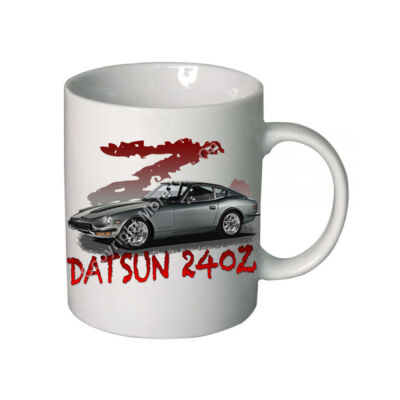 Datsun 240 Z - Z Car - Charcoal - Boutique Ceramic Mug Thumbnail