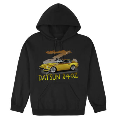 Datsun 240 Z - Z Car - Black - Hooded Sweatshirt Thumbnail