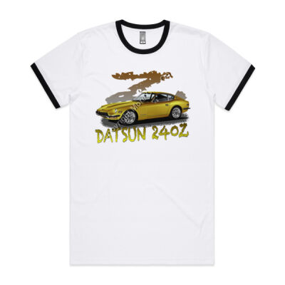 Datsun 240 Z - Z Car - Black - Mens Ringer Tee Thumbnail
