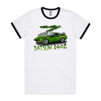 Datsun 240 Z - Z Car - Green - Mens Ringer Tee Thumbnail