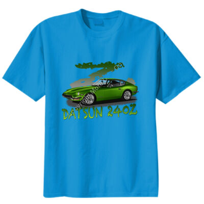 Datsun 240 Z - Z Car - Green - Unisex Modern Fit Tee Thumbnail