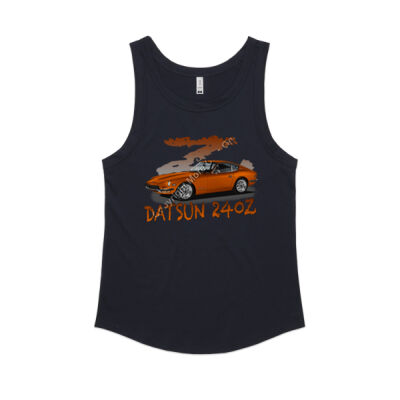 Datsun 240 Z - Z Car - Orange - Women's Sunday Singlet Thumbnail