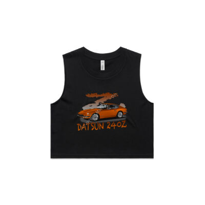 Datsun 240 Z - Z Car - Orange - AS Colour Women's Crop Tank Thumbnail