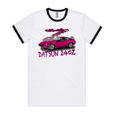Datsun 240 Z - Z Car - Pink - Mens Ringer Tee Thumbnail