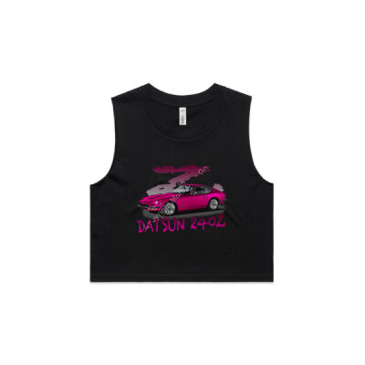 Datsun 240 Z - Z Car - Pink - AS Colour Women's Crop Tank Thumbnail