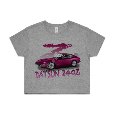 Datsun 240 Z - Z Car - Purple - AS Colour CROP TEE - 4062 Thumbnail