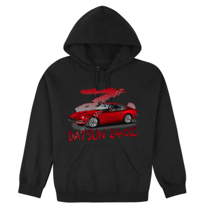 Datsun 240 Z - Z Car - Red - Hooded Sweatshirt Thumbnail