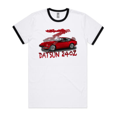 Datsun 240 Z - Z Car - Red - Mens Ringer Tee Thumbnail