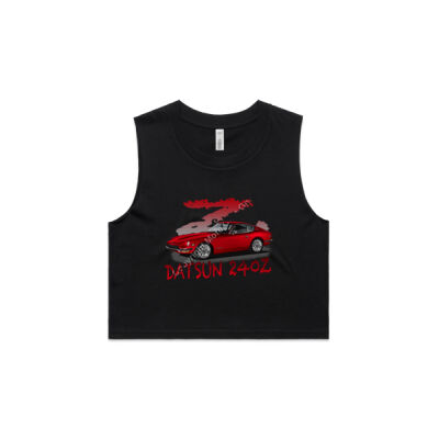 Datsun 240 Z - Z Car - Red - AS Colour Women's Crop Tank Thumbnail