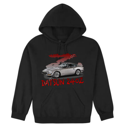 Datsun 240 Z - Z Car -Silver - Hooded Sweatshirt Thumbnail
