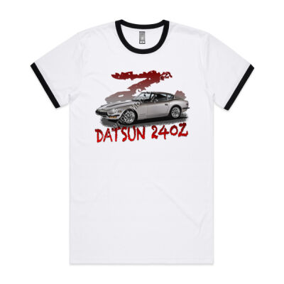 Datsun 240 Z - Z Car -Silver - Mens Ringer Tee Thumbnail