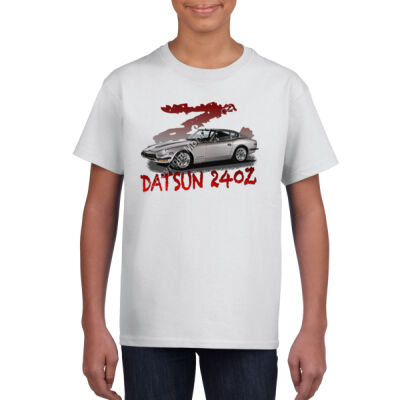 Datsun 240 Z - Z Car -Silver - Gildan Youth Unisex T Shirt Thumbnail