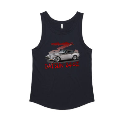 Datsun 240 Z - Z Car -Silver - Women's Sunday Singlet Thumbnail