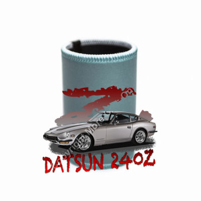 Datsun 240 Z - Z Car -Silver - Stubby Coolers with Base Thumbnail