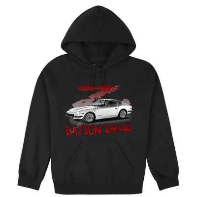 Datsun 240 Z - Z Car - White - Hooded Sweatshirt Thumbnail