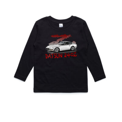 Datsun 240 Z - Z Car - White - AS Colour Kids Longsleeve Tee Thumbnail