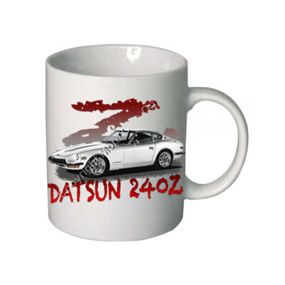 Datsun 240 Z - Z Car - White - Boutique Ceramic Mug Thumbnail
