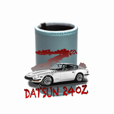 Datsun 240 Z - Z Car - White - Stubby Coolers with Base Thumbnail