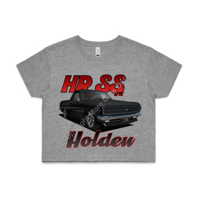 Holden - HR Ute - SS - Black - AS Colour CROP TEE - 4062 Thumbnail