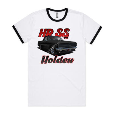 Holden - HR Ute - SS - Black - Mens Ringer Tee Thumbnail