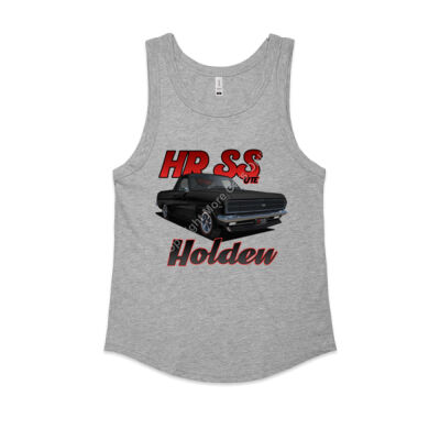 Holden - HR Ute - SS - Black - Women's Sunday Singlet Thumbnail