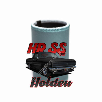 Holden - HR Ute - SS - Black - Stubby Coolers with Base Thumbnail