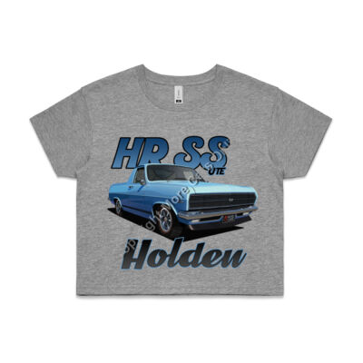 Holden - HR Ute - SS - Blue - AS Colour CROP TEE - 4062 Thumbnail