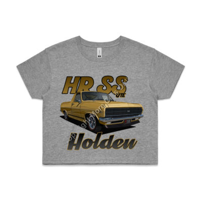 Holden - HR Ute - SS - Gold - AS Colour CROP TEE - 4062 Thumbnail
