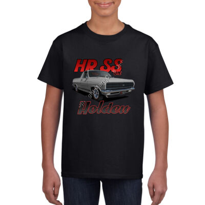 Holden - HR Ute - SS - Grey - Youth Crew Neck Tee (Same Day) Thumbnail